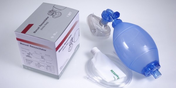 Silicone Resuscitation Bag for Adults & Children,Blue