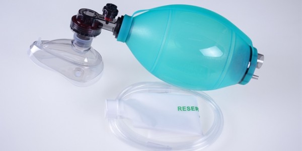 Silicone Resuscitator Bag for Adults & Children,Green