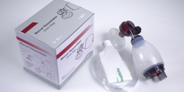 Manual Silicone Resuscitation Bag Ambu Bag for Infants & Neonates Natural White