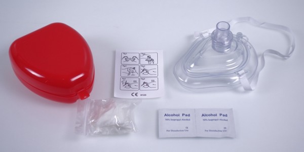 CPR Breathing Mask in Red Box