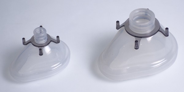 Silicone Face Mask Used with Automatic Ventilators and Manual Resuscitators