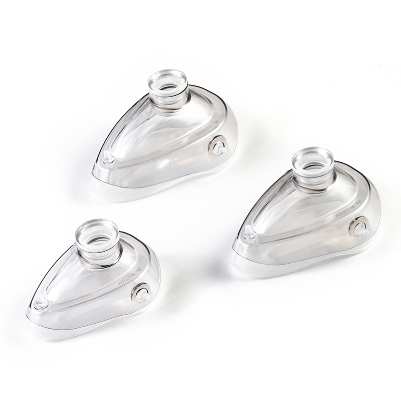 Silicone Anesthesia face mask with PC cover